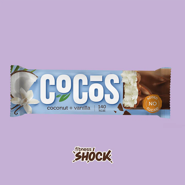 FitnesSHOCK Глазированный батончик «Кокос-ваниль», 35 г
